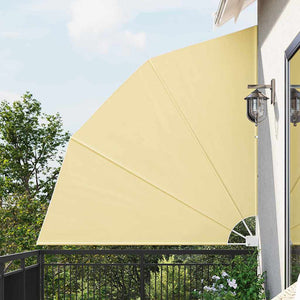vidaXL Brise-vue de balcon sable 210 x 210 cm polyester