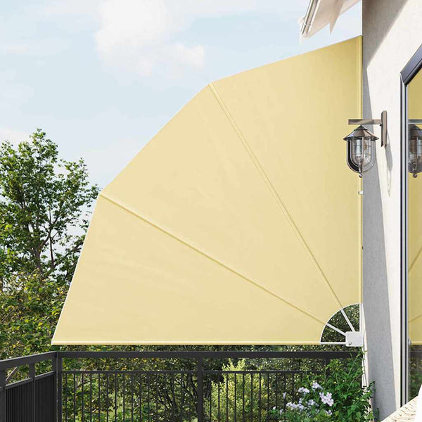 vidaXL Brise-vue de balcon sable 210 x 210 cm polyester