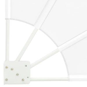 vidaXL Brise-vue de balcon blanc 210 x 210 cm polyester