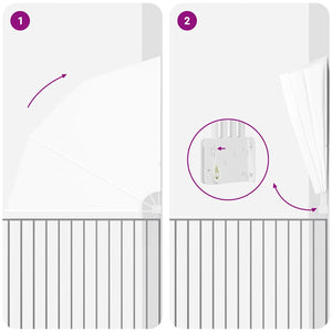 vidaXL Brise-vue de balcon blanc 210 x 210 cm polyester