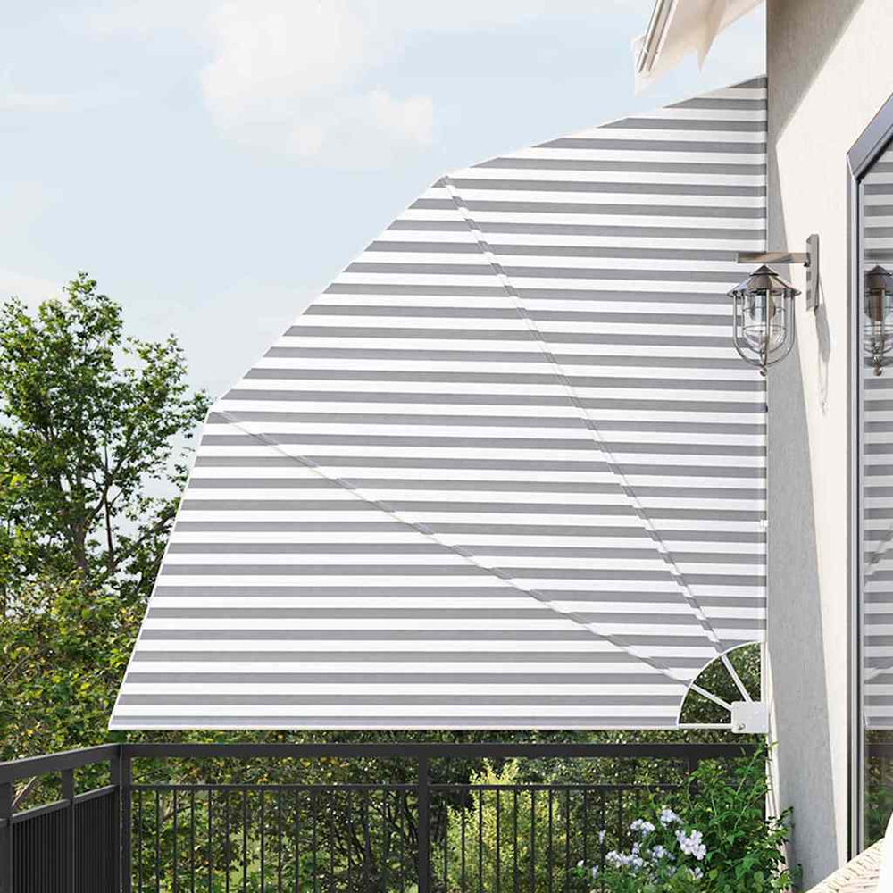 vidaXL Brise-vue de balcon anthracite et blanc 210 x 210 cm polyester