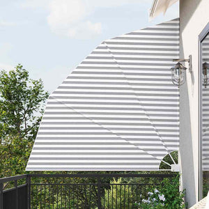 vidaXL Brise-vue de balcon anthracite et blanc 210 x 210 cm polyester