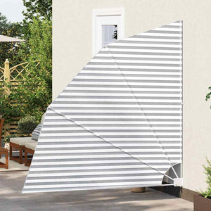 vidaXL Brise-vue de balcon anthracite et blanc 210 x 210 cm polyester