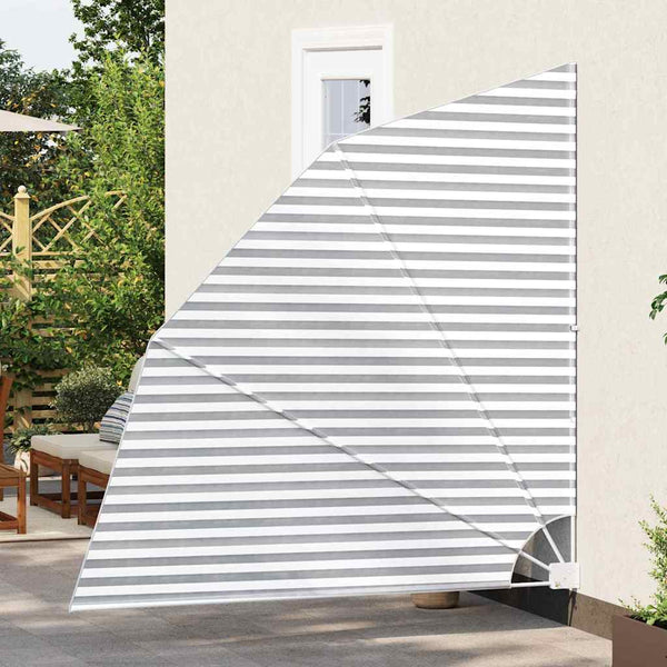 vidaXL Brise-vue de balcon anthracite et blanc 210 x 210 cm polyester