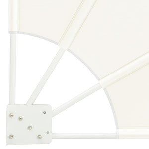 vidaXL Brise-vue de balcon Crème 115 x 115 cm Polyester
