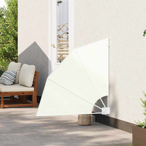 vidaXL Brise-vue de balcon Crème 115 x 115 cm Polyester