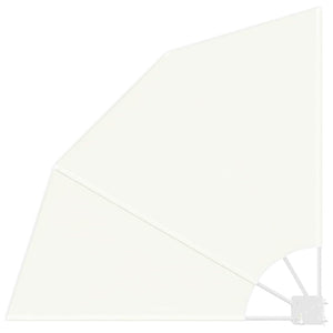 vidaXL Brise-vue de balcon Crème 115 x 115 cm Polyester