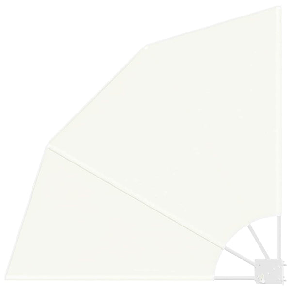 vidaXL Brise-vue de balcon Crème 115 x 115 cm Polyester