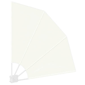 vidaXL Brise-vue de balcon Crème 115 x 115 cm Polyester