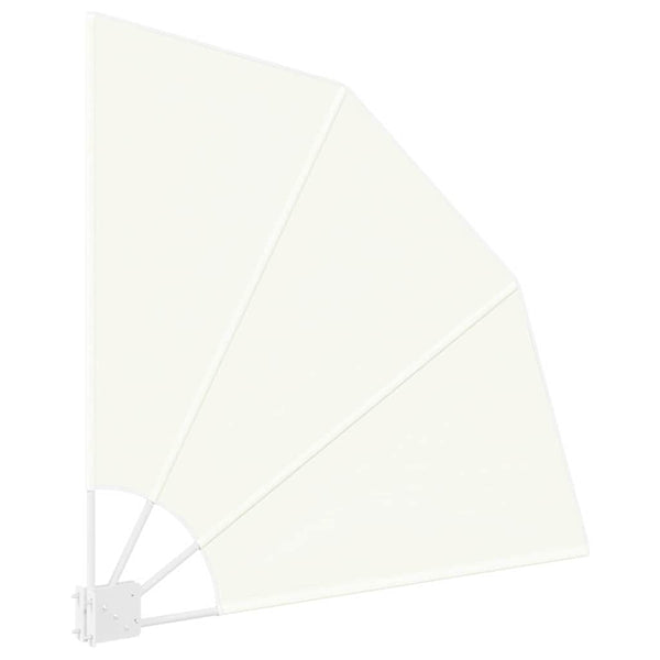 vidaXL Brise-vue de balcon Crème 115 x 115 cm Polyester