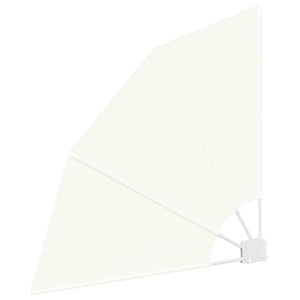 vidaXL Brise-vue de balcon Crème 115 x 115 cm Polyester