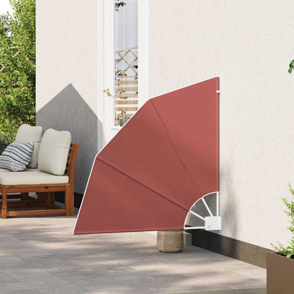 vidaXL Balcony Privacy Screen Terracotta 115 x 115 cm Polyester
