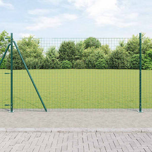 Zaunpfosten Grün Stahl 13 Stk