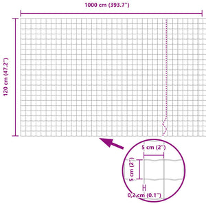 Eurozaun 1,2 x 10 m PVC-beschichtet