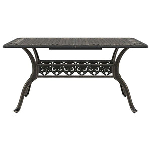 Bronze Aluminium Garten Essgruppe 5-teilig