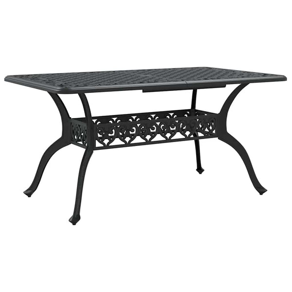 Garten Essgruppe 5-teilig Schwarz Aluminium