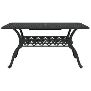 Garten Essgruppe 5-teilig Schwarz Aluminium