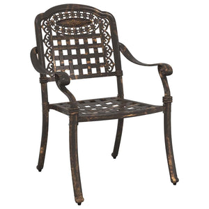 Gartentisch Set 3-teilig Bronze