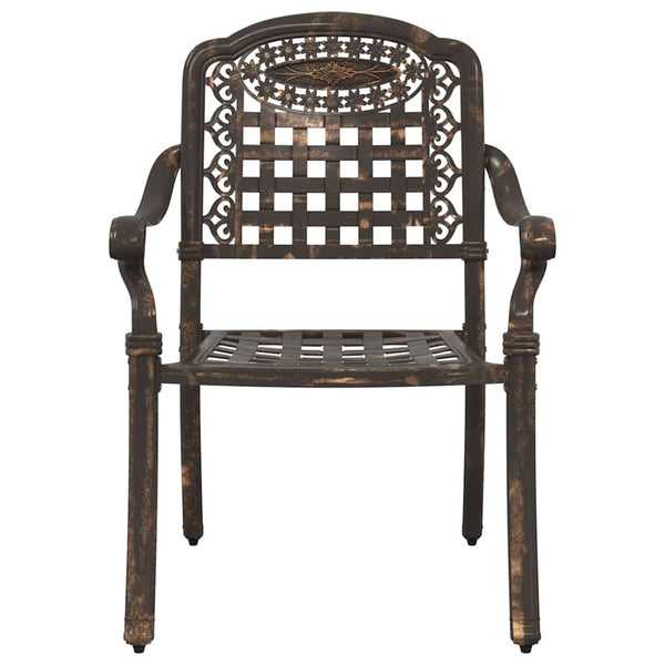 Gartentisch Set 3-teilig Bronze