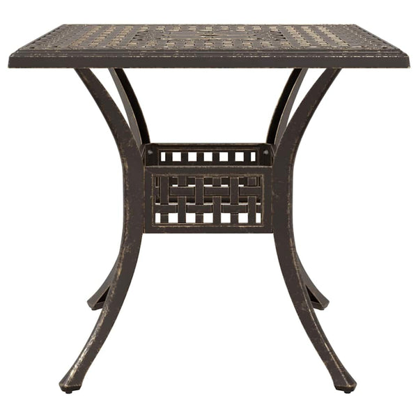 Gartentisch Set 3-teilig Bronze