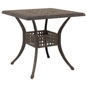 Gartentisch Set Bronze Gussaluminium 5-teilig
