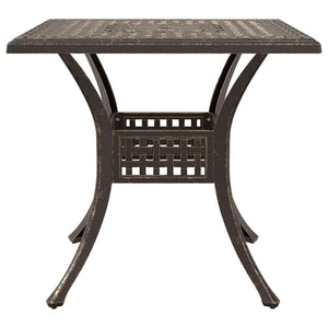 Gartentisch Set Bronze Gussaluminium 5-teilig