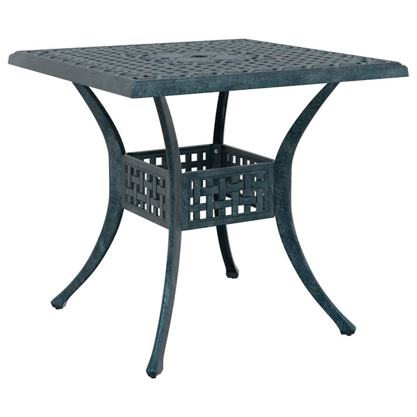 Gartentisch Set Grün Gussaluminium 3-teilig