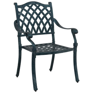 Gartenmöbel Set Grün Gussaluminium 5-teilig