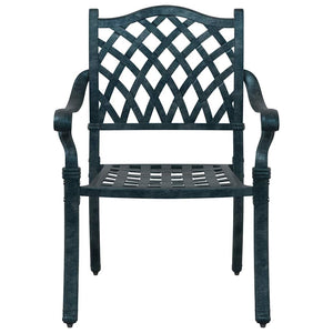 Gartenmöbel Set Grün Gussaluminium 5-teilig