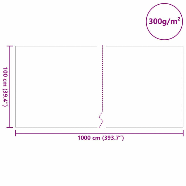 Graues Teichvlies 1x10m