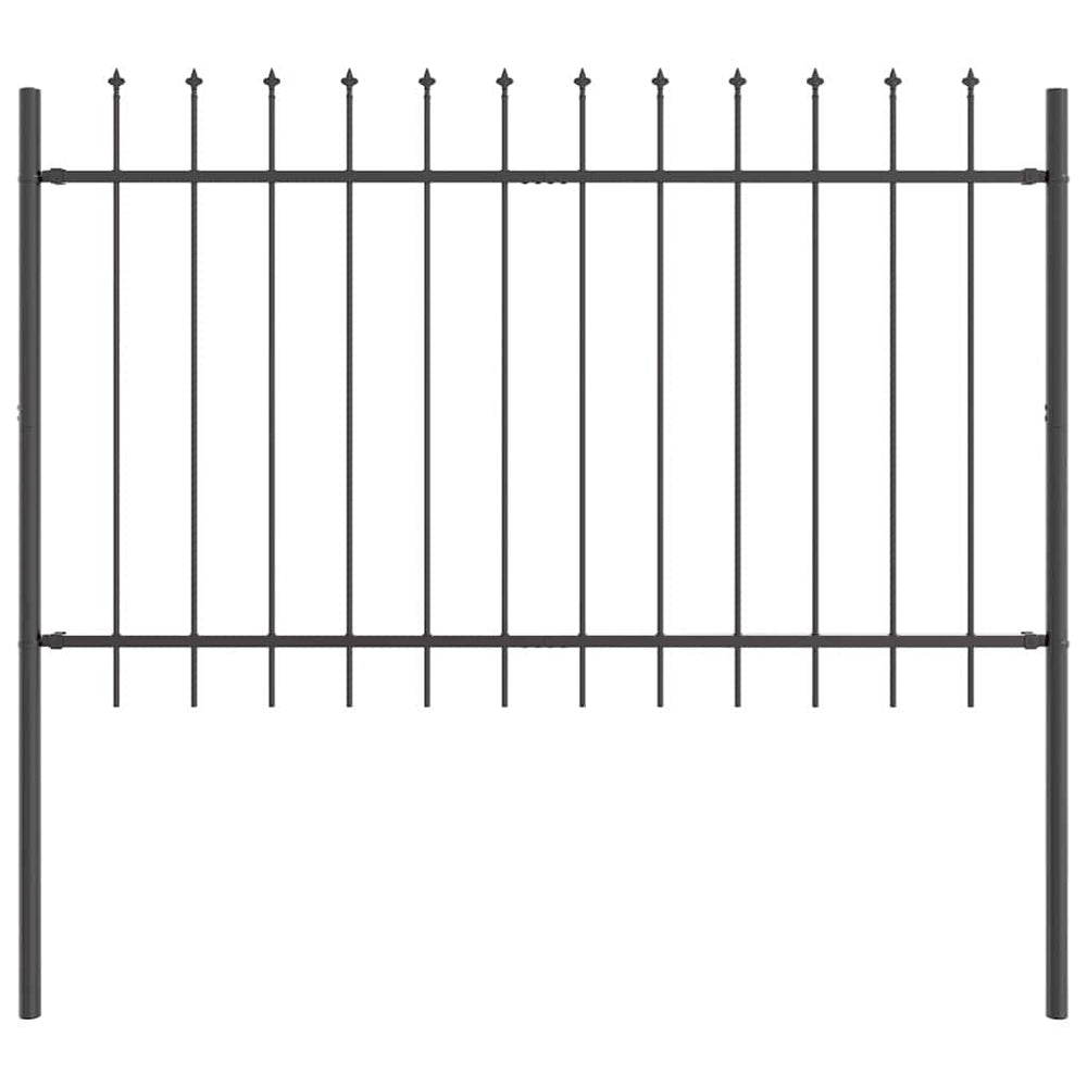 Gartenzaun Woerden Grau 1,7x0,8m Stahl