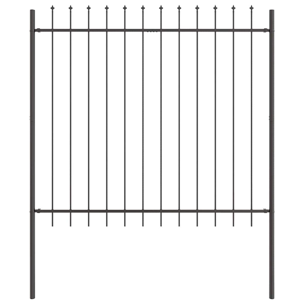 Gartenzaun Woerden Grau 1,7x1,5m Stahl