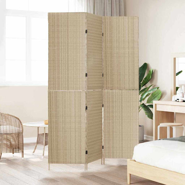 Beiger Raumteiler Poly-Rattan 147x180cm