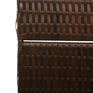 Braun Poly-Rattan Raumteiler 195x180 cm