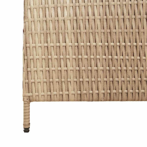 Beiger Raumteiler Poly-Rattan 242x180cm