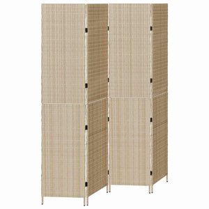 Beiger Raumteiler Poly-Rattan 195x180cm