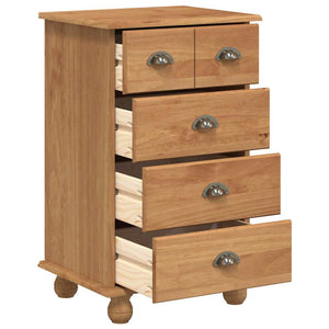 Braune Schubladenkommode ASKIM, 45,8x40x79 cm