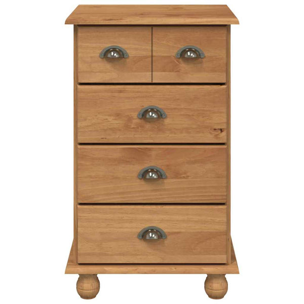 Braune Schubladenkommode ASKIM, 45,8x40x79 cm