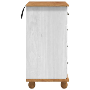 Weiße Schubladenkommode ASKIM, 79 cm hoch
