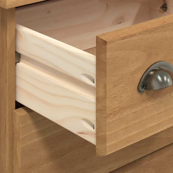 Braune Schubladenkommode ASKIM, 79 cm