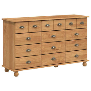 Braune Schubladenkommode ASKIM, 79 cm