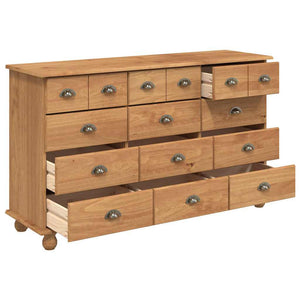 Braune Schubladenkommode ASKIM, 79 cm