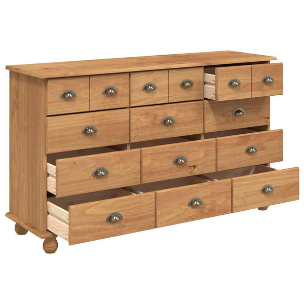 Braune Schubladenkommode ASKIM, 79 cm