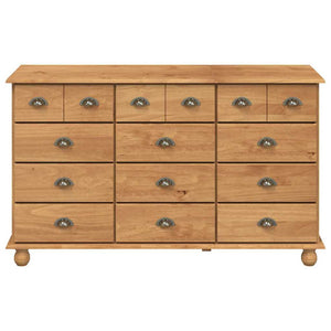 Braune Schubladenkommode ASKIM, 79 cm