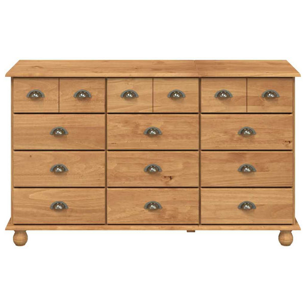 Braune Schubladenkommode ASKIM, 79 cm