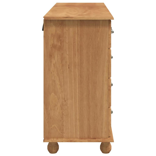 Braune Schubladenkommode ASKIM, 79 cm