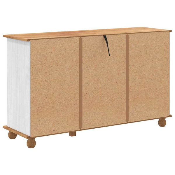 Weiße Schubladenkommode ASKIM, 79x40x133,5 cm