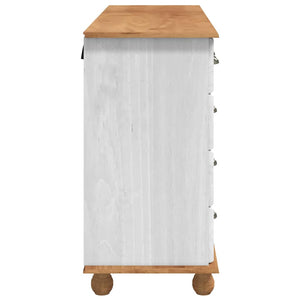 Weiße Schubladenkommode ASKIM, 79x40x133,5 cm