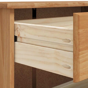 Schuhschrank Kiefer Massivholz Braun 85x108cm