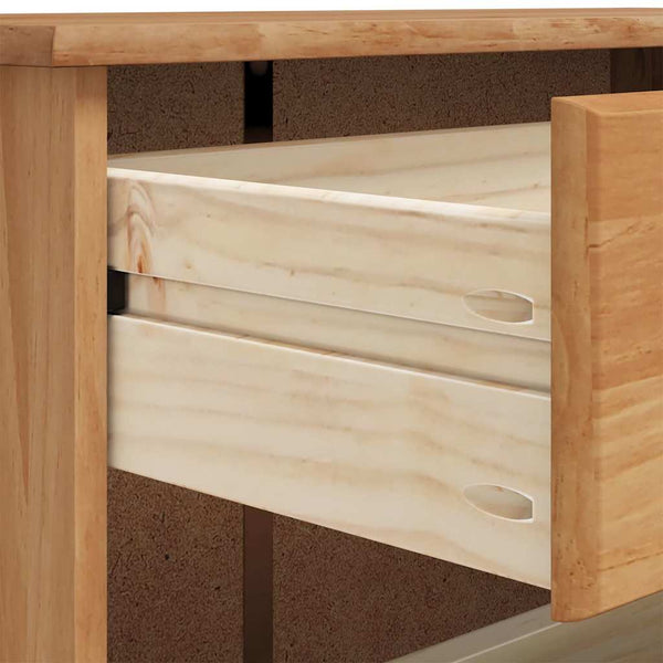 Schuhschrank Kiefer Massivholz Braun 85x108cm